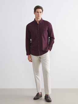 Regular Fit Uzun Kollu Gabardin Erkek G?mlek