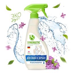 SYNERGETIC ДЛЯ МЫТЬЯ СТЕКОЛ флакон 0,5л (тригер)  фото 10