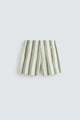 STRIPED MID-LENGTH SWIMMING TRUNKS - Zara фото 7
