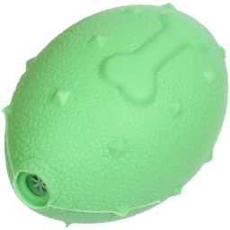 Цена за 3 шт. Игрушка - регби для собак средних, мелких и крупных пород "Сырик для Бро", лапка, цвет зеленый, 10*6*6см (лейбл)