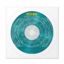 Диск CD-RW "Mirex" 700Mb, 4-12х, в конверте с окном