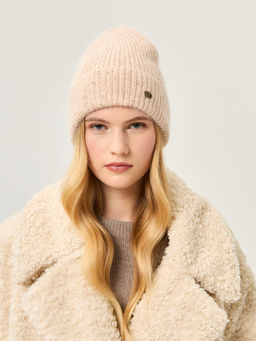 Шапка жен. анг+нейл+акр+люр LB-N88063 beige