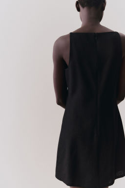 Vestido de tirantes en mezcla de lino - H&m фото 8