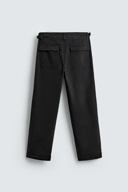 TWILL STRAIGHT-LEG TROUSERS - Zara фото 7