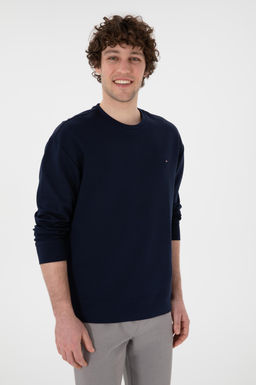 Erkek Comfort Fit Bisiklet Yaka Lacivert Sweatshirt Sepette S_rpriz _ndirim - U.s. polo assn фото 3