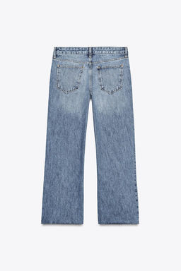 ZW COLLECTION LOW-RISE CROPPED FLARE JEANS - Zara фото 16