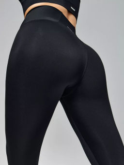 Леггинсы 7/8 с широким утягивающим поясом