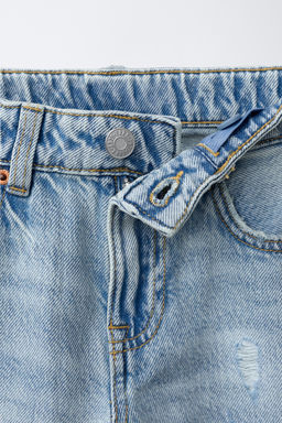 JEANS STRAIGHT ROTOS / Azul - Zara фото 4