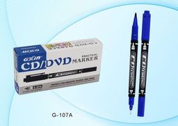 Маркер для CD Basir двухсторонний 0.5/1 мм, синий (G-107A)