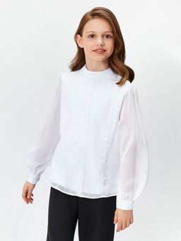 20240260172, Блузка детская для девочек Olga белый