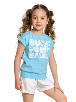 Футболка для девочки	 UD 0505 голубой