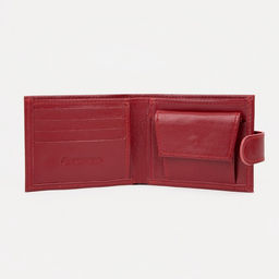 Кошелёк на кнопке, цвет красный - Textura фото 3