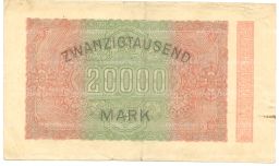 20000 марок 1923 года Германия