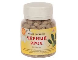 Сухой экстракт ЧЕРНОГО ОРЕХА таблетированный, 60 гр.