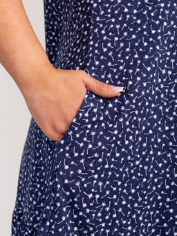 Платье женское кулирка АГНИЯ МЕЛКИЙ ОДУВАНЧИК - Domtrik Домашний трикотаж фото 6