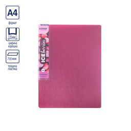 Expert Complete Trend ICEberries Папка на 4 О-кольцах A4 700 мкм 25 мм лён 1 шт. d - 17 мм голубика EC211420071