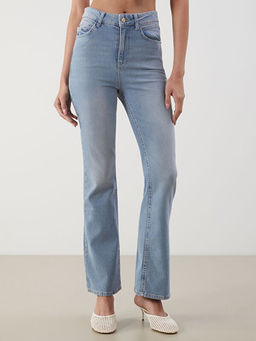Crop Flare Kad?n Jean Pantolon