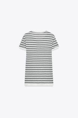 DOUBLE STRIPE T-SHIRT - Zara фото 19