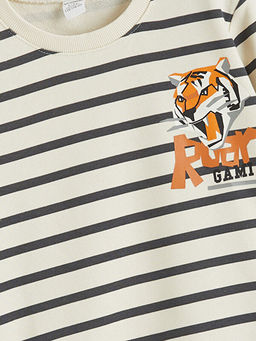 Bisiklet Yaka Erkek ?ocuk Sweatshirt