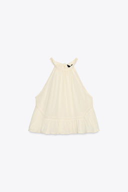 EMBROIDERED GAUZE TOP - Zara фото 14
