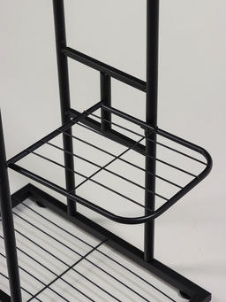 Подставка для цветов Greengo, 3 полки, 43×22×57 см, напольная, металл, чёрная