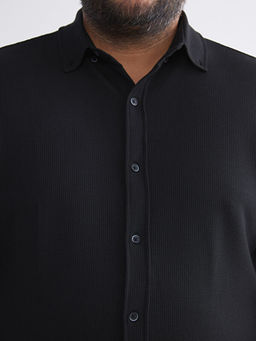 B?y?k Beden Slim Fit Uzun Kollu Erkek G?mlek