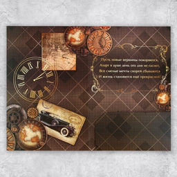 Цена за 5 шт. Открытка С Юбилеем, машина, 19 29 см - Дарите счастье фото 3