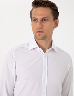 Рубашка Pierre Cardin Ex Slim Fit белая с длинным рукавом