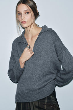 WOOL AND CASHMERE POLO JUMPER - Zara фото 2