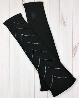 Митенки женские трикотажные удлиненные, 39 см