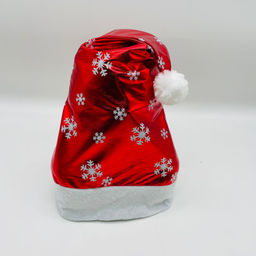 Новогодний колпак со снежинками 12 в уп (арт. HZ-52)