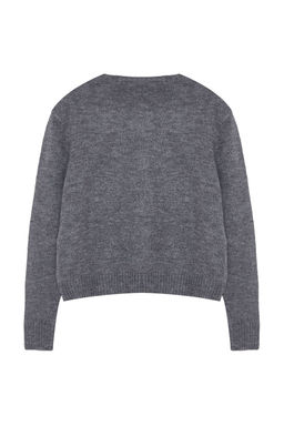 TRENDYOLMILLA Limited Edition Antrasit Yumusak Dokulu Tas Ve Tuy Detayl? Triko H?rka TWOAW25HI00320  фото 6