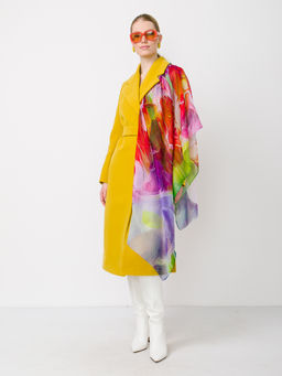 Большой мягкий очень нежный двусторонний палантин в стиле арт-деко - Tantino фото 2