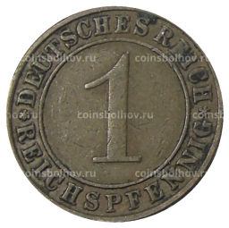 1 рейхспфенниг 1931 года F Германия