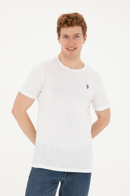 Мужская белая базовая футболка