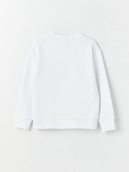 Bisiklet Yaka Bask?l? Uzun Kollu Erkek ?ocuk Sweatshirt ve E?ofman Alt? - Waikiki фото 3