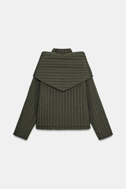 PUFFER JACKET WITH DETACHABLE SCARF - Zara фото 9