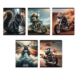 "Светоч" Т71 Тетрадь ученическая общая, глянцевая ламинация A5 48 л. на скобе 65 г/кв.м , белизна 100 % 10 шт. клетка 01505 Это кто на мотоцикле?