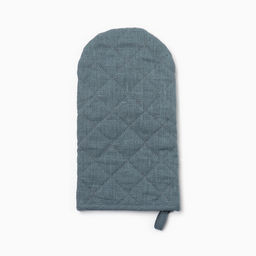 Варежка-прихватка Этель ECO turquoise, 15х28 см, 100% лён, 245 г/м2  фото 3