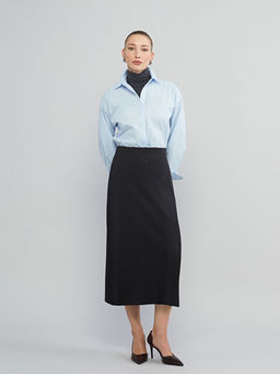 Beli Lastikli Triko Etek