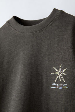 EMBROIDERED T-SHIRT - Zara фото 3