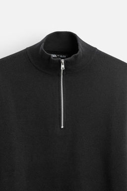 HIGH NECK QUARTER-ZIP SWEATER - Zara фото 16