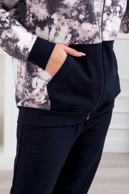 Костюм женский из футера Скарлетт космос - Амадэль фото 3