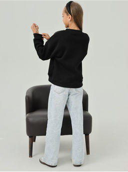 Свитшот Начес Клуб Черный Девочка - София фото 9