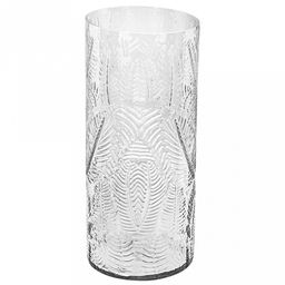 Ваза для цветов стеклянная "Марта-1" 5л, д15см, h35см, форма "цилиндр", текстурная (Россия)