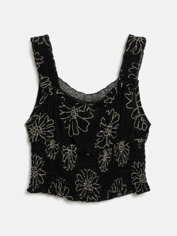 ACOOLA / Блузка детская для девочек Meze_bl черный принт