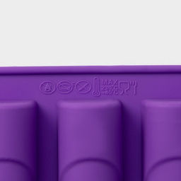 Форма для выпечки Доляна «Батончик», силикон, 30×17.5 см, 20 ячеек (6.5×2.5×2 см), фиолетовая