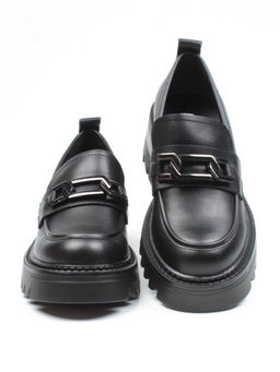 03-C1817-1 BLACK Лоферы женские (натуральная кожа)