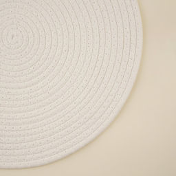 Салфетка сервировочная на стол SL Home, хлопок, d=38 см, белая