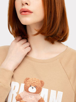 Комплект женский (джемпер, брюки) бежевый с сердечками бежевый +сердечки на бежевом 592361 - Mark formelle фото 6